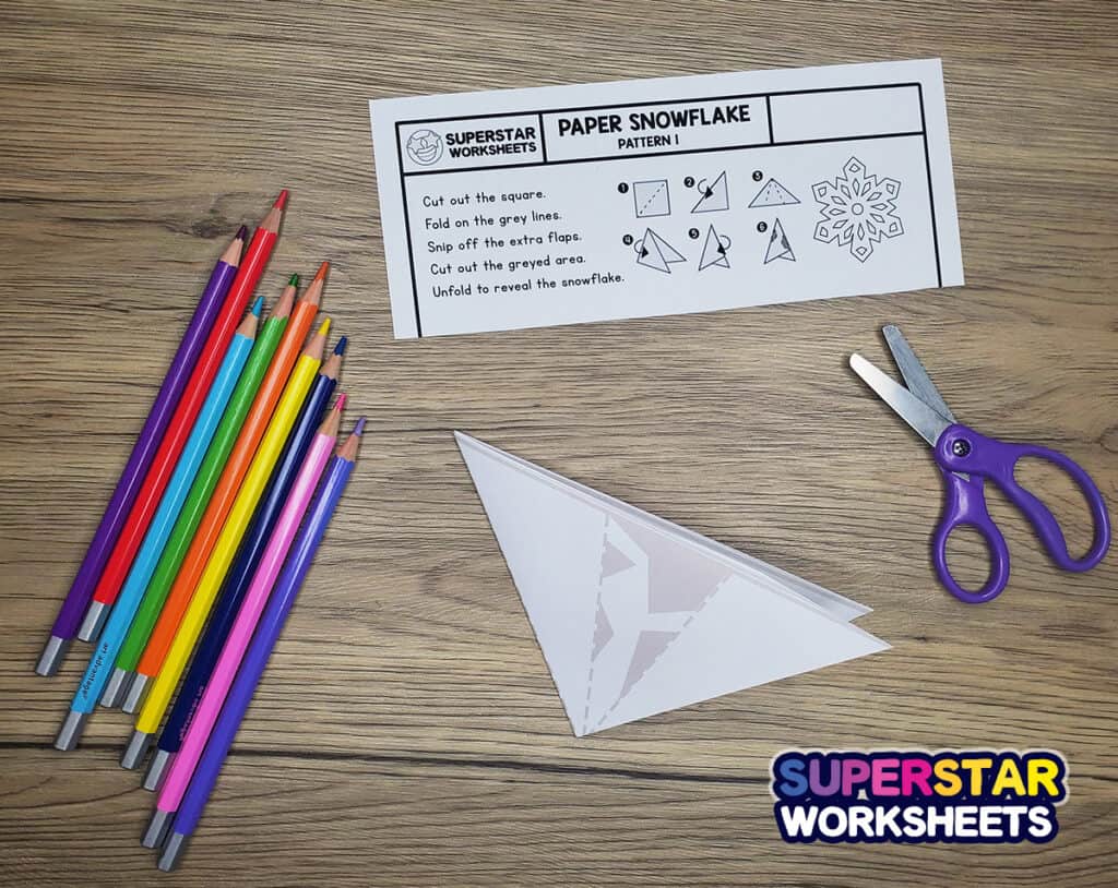 12 Free Paper Snowflake Templates - Superstar Worksheets