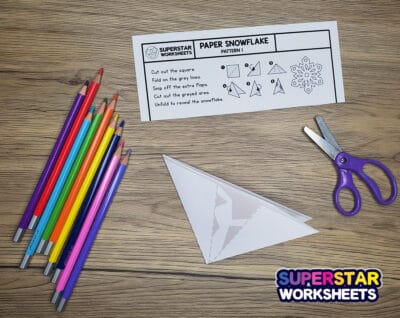 12 Free Paper Snowflake Templates - Superstar Worksheets