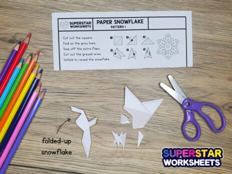 12 Free Paper Snowflake Templates - Superstar Worksheets