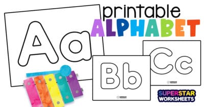 Printable Alphabet Letter Templates - Superstar Worksheets