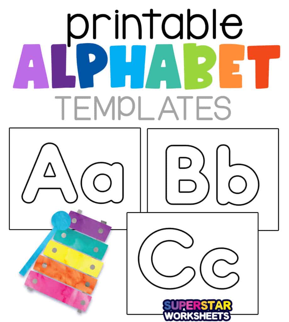 Printable alphabet solid capital T