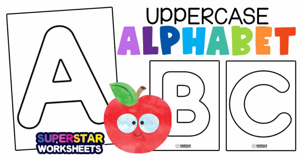 printable-alphabet-uppercase-letters-superstar-worksheets