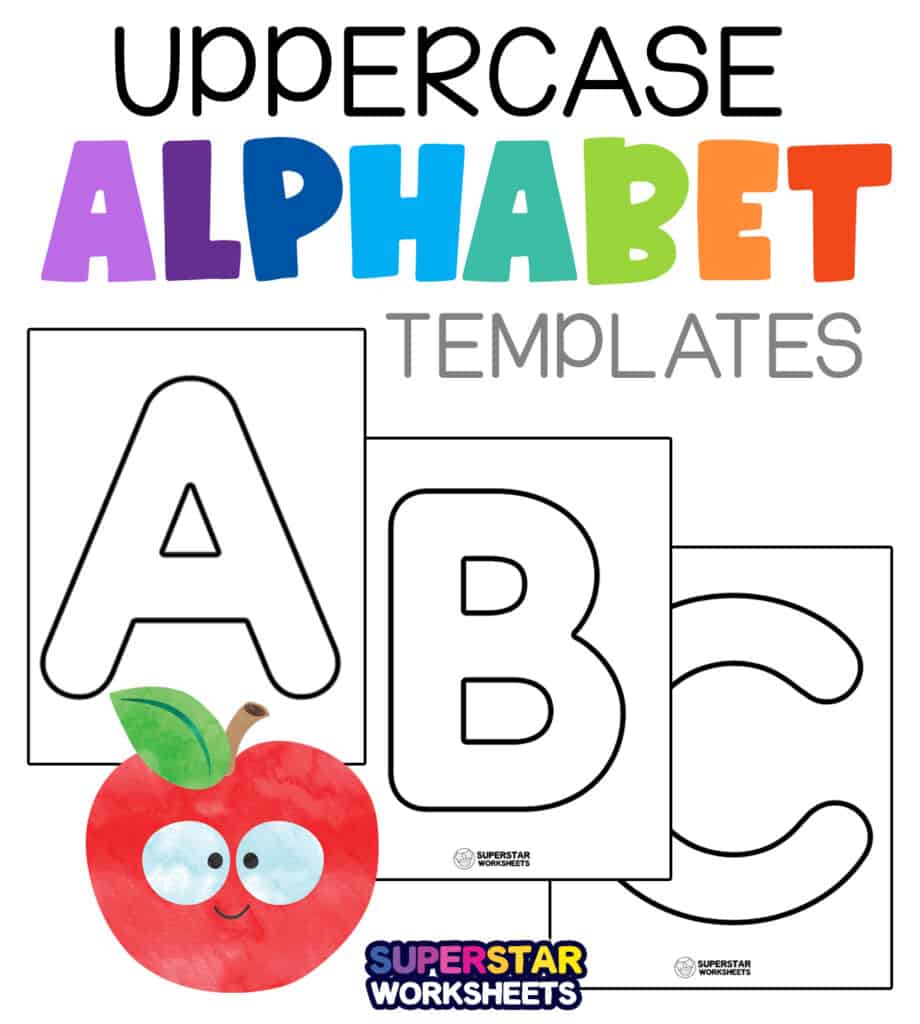 Printable Alphabet Letter Templates - Superstar Worksheets