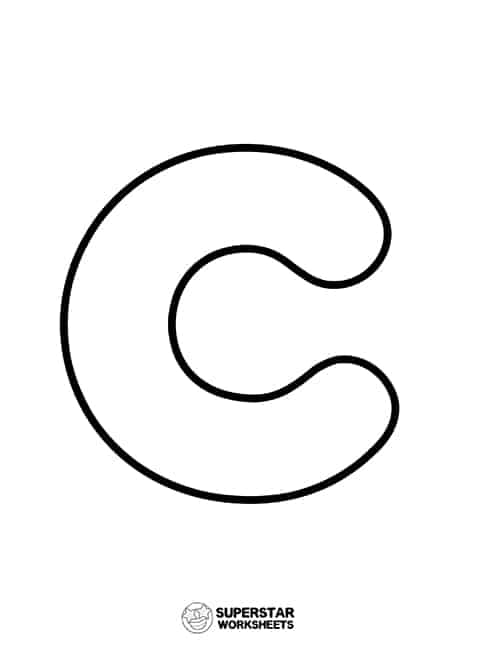 Lowercase Alphabet Letter C