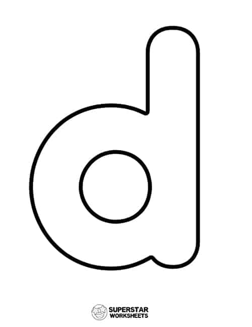 black letter d