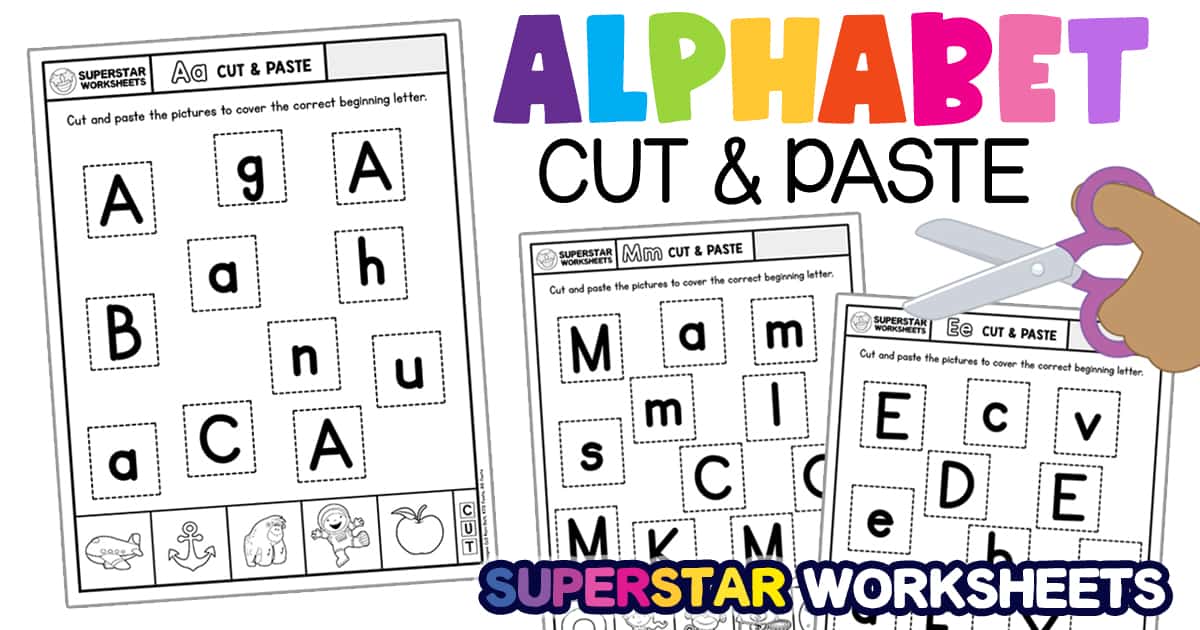 Kindergarten Alphabet Printable Worksheets