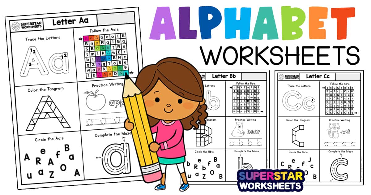 Printable Alphabet Letter Templates - Superstar Worksheets