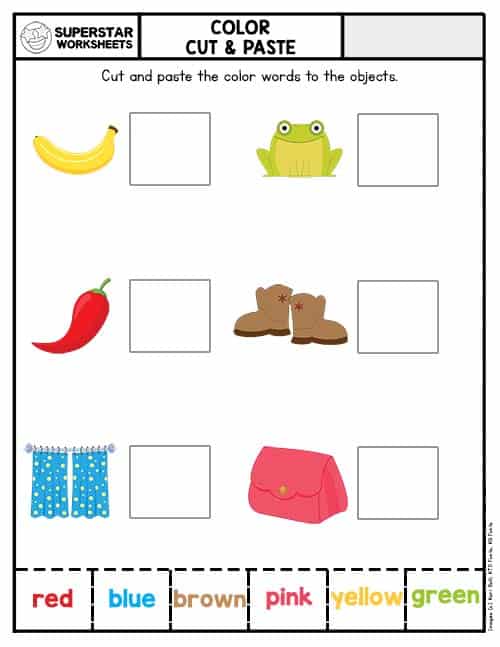 Cut and Paste Worksheets - Superstar Worksheets