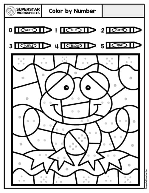Free Color By Number Printables for Kids  Color by number printable,  Printable numbers, Preschool coloring pages