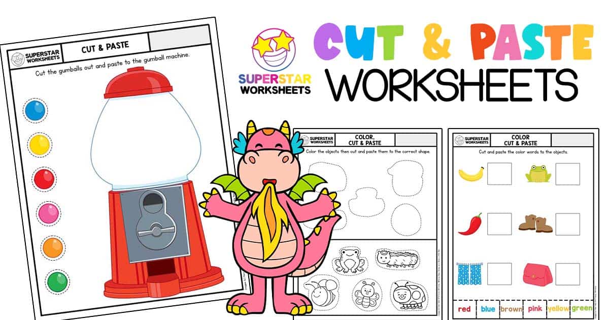 Cut and Paste Worksheets - Superstar Worksheets