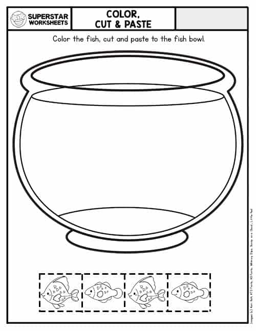 Cut And Paste Worksheets Kindergarten Printable Kindergarten Worksheets