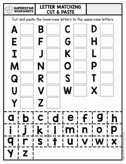 Cut and Paste Worksheets - Superstar Worksheets