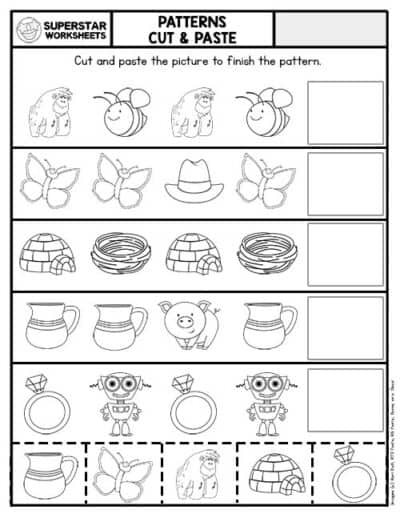 Cut and Paste Worksheets - Superstar Worksheets