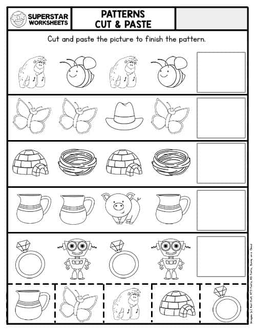 Cut and Paste Worksheets - Superstar Worksheets