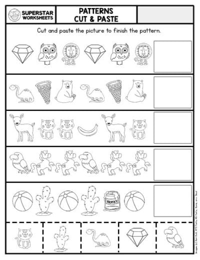 Cut and Paste Worksheets - Superstar Worksheets