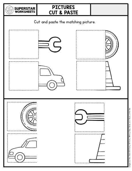 Cut and Paste Worksheets - Superstar Worksheets