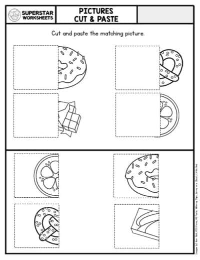 Cut and Paste Worksheets - Superstar Worksheets