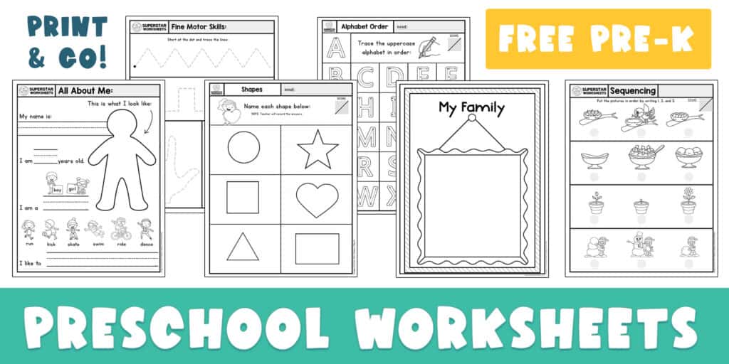 Preschool Worksheets