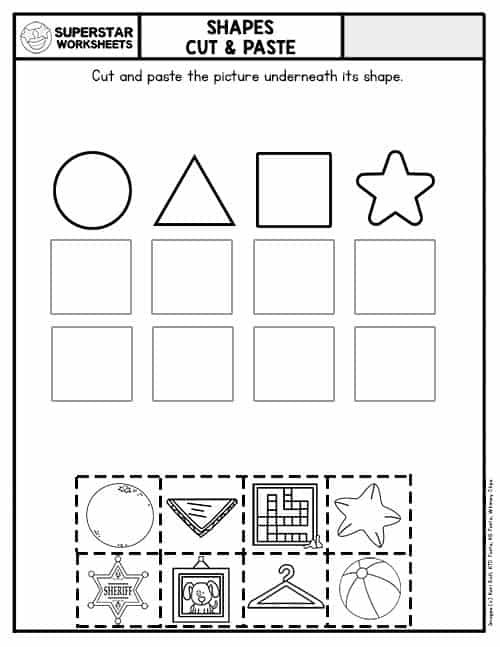Cut and Paste Worksheets - Superstar Worksheets