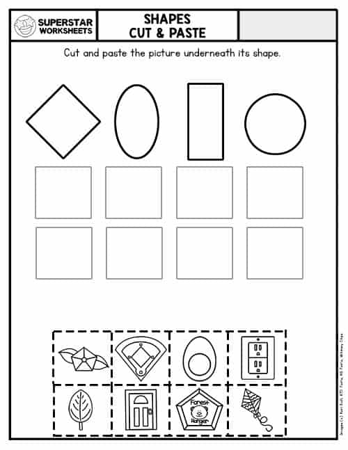 Math Cut And Paste Activity