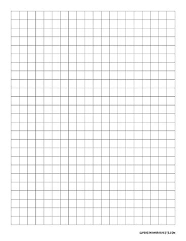 Graph Paper (Free Printables) - Superstar Worksheets