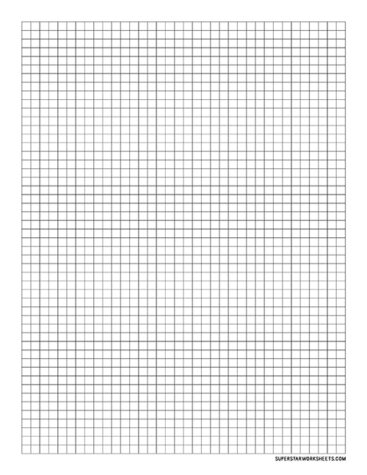 Graph Paper - Superstar Worksheets