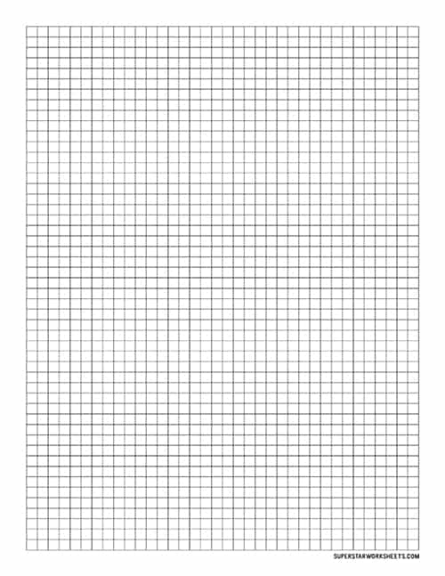 Blank Graph Paper 5x5