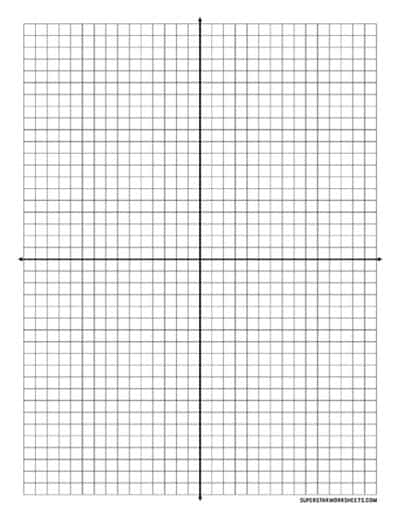 Graph Paper Printable With Axis 2758