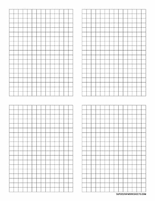 Grid Paper Printables for 5th - 6th Grade