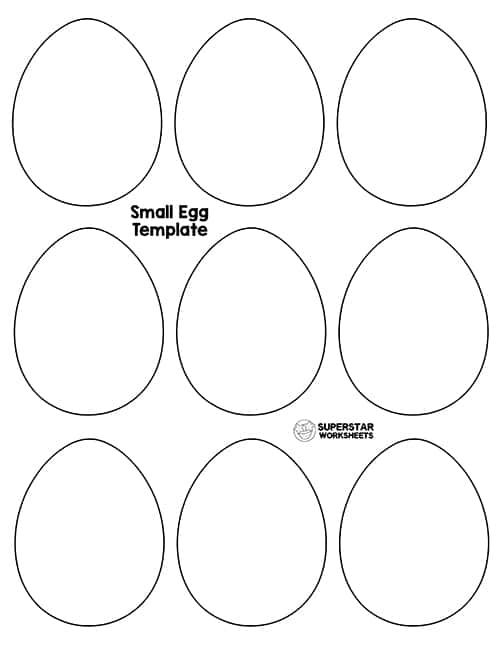 Easter Egg Coloring Pages - Superstar Worksheets