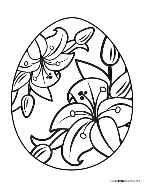 printable easter eggs coloring pages