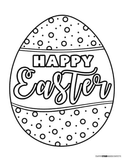 Easter Egg Coloring Pages (Free Printables) - Superstar Worksheets