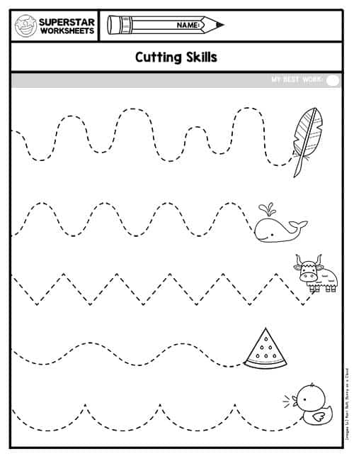 Scissor Skills for Preschoolers: Cutting practice worksheets for  preschoolers to kindergarteners, cut and paste activity book ages 3-5 ( pre  k ) with 100 pages. (Paperback) 