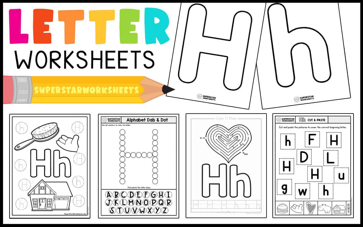 Letter H Printables in Spanish  High frequency words activities, Letter  activities, Word activities