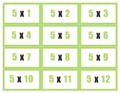 Multiplication Flashcards - Superstar Worksheets