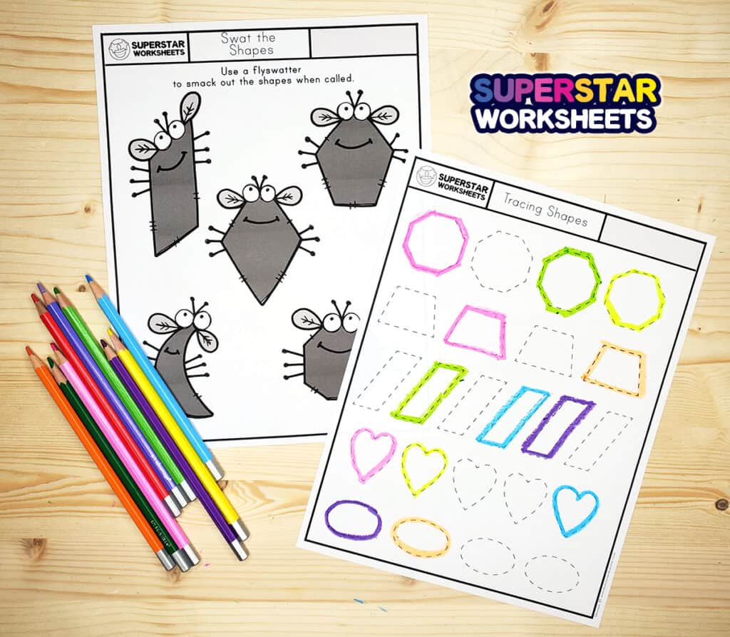 Shape Template - Superstar Worksheets