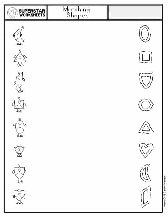 Preschool Shapes Worksheets - Superstar Worksheets