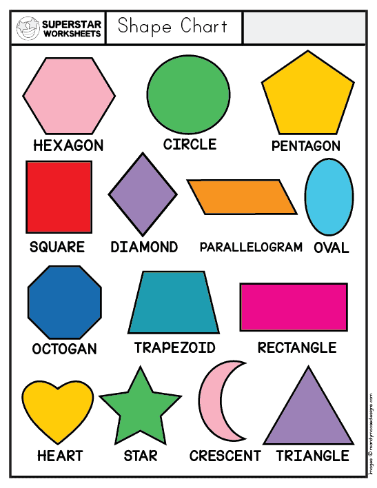 Preschool Shapes Worksheets - Superstar Worksheets