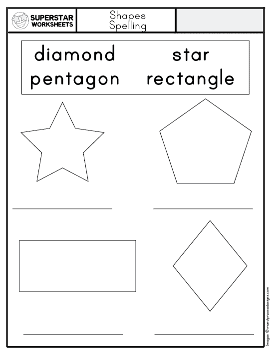 Shape Template - Superstar Worksheets