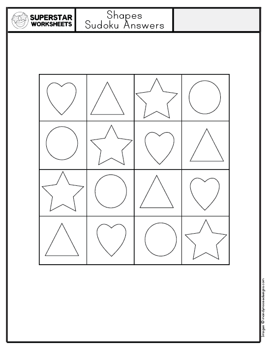 Preschool Shapes Worksheets - Superstar Worksheets