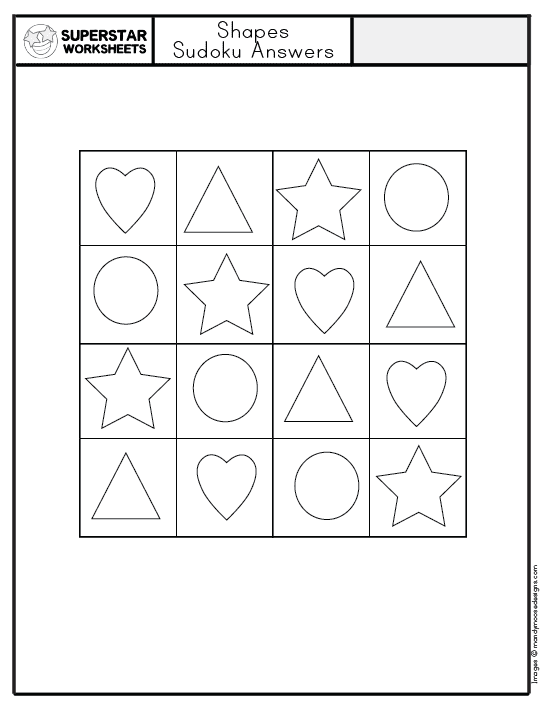 Shape Template - Superstar Worksheets