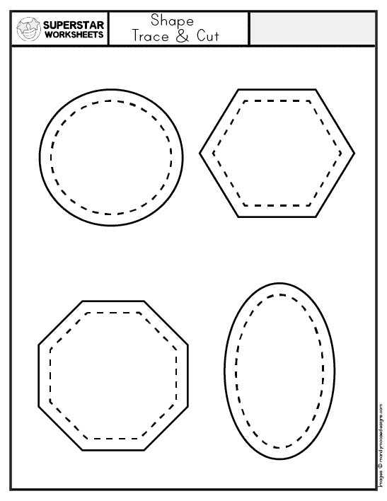 Shape Template - Superstar Worksheets