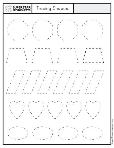 Preschool Shapes Worksheets - Superstar Worksheets