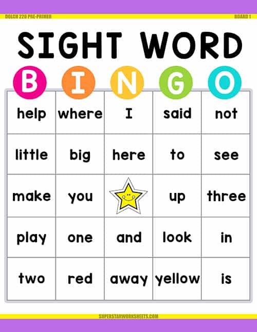 preschool-sight-words-superstar-worksheets