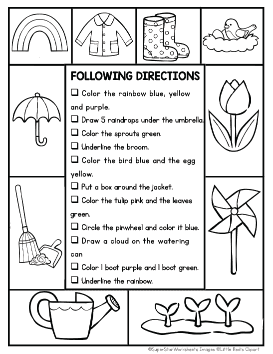 worksheet for kinder