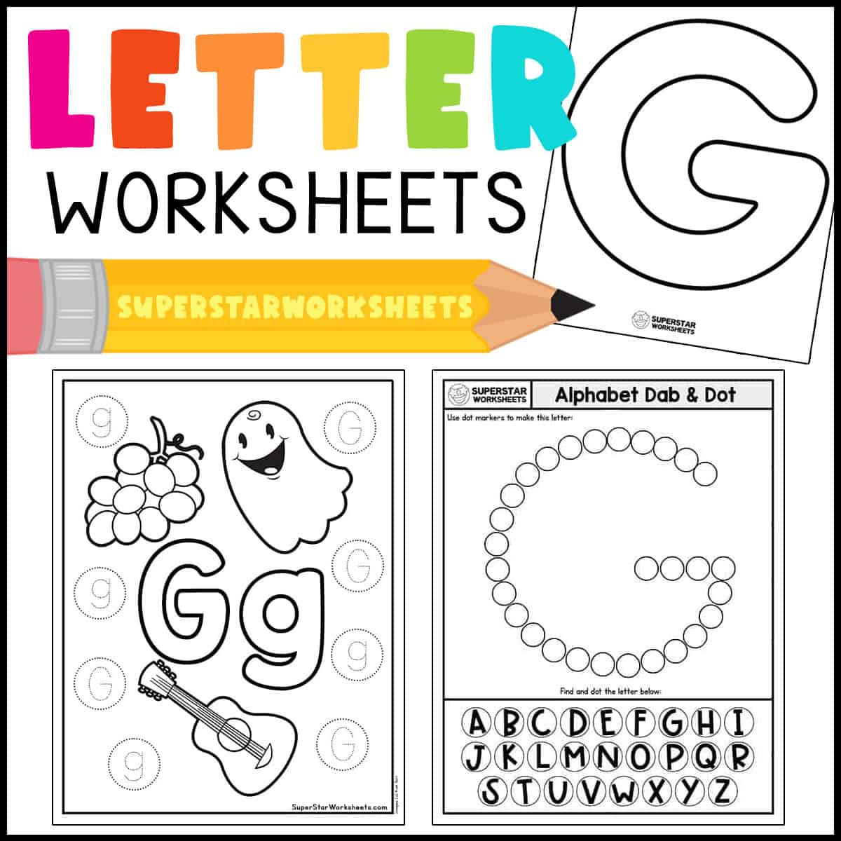 Letter G Worksheets - Superstar Worksheets