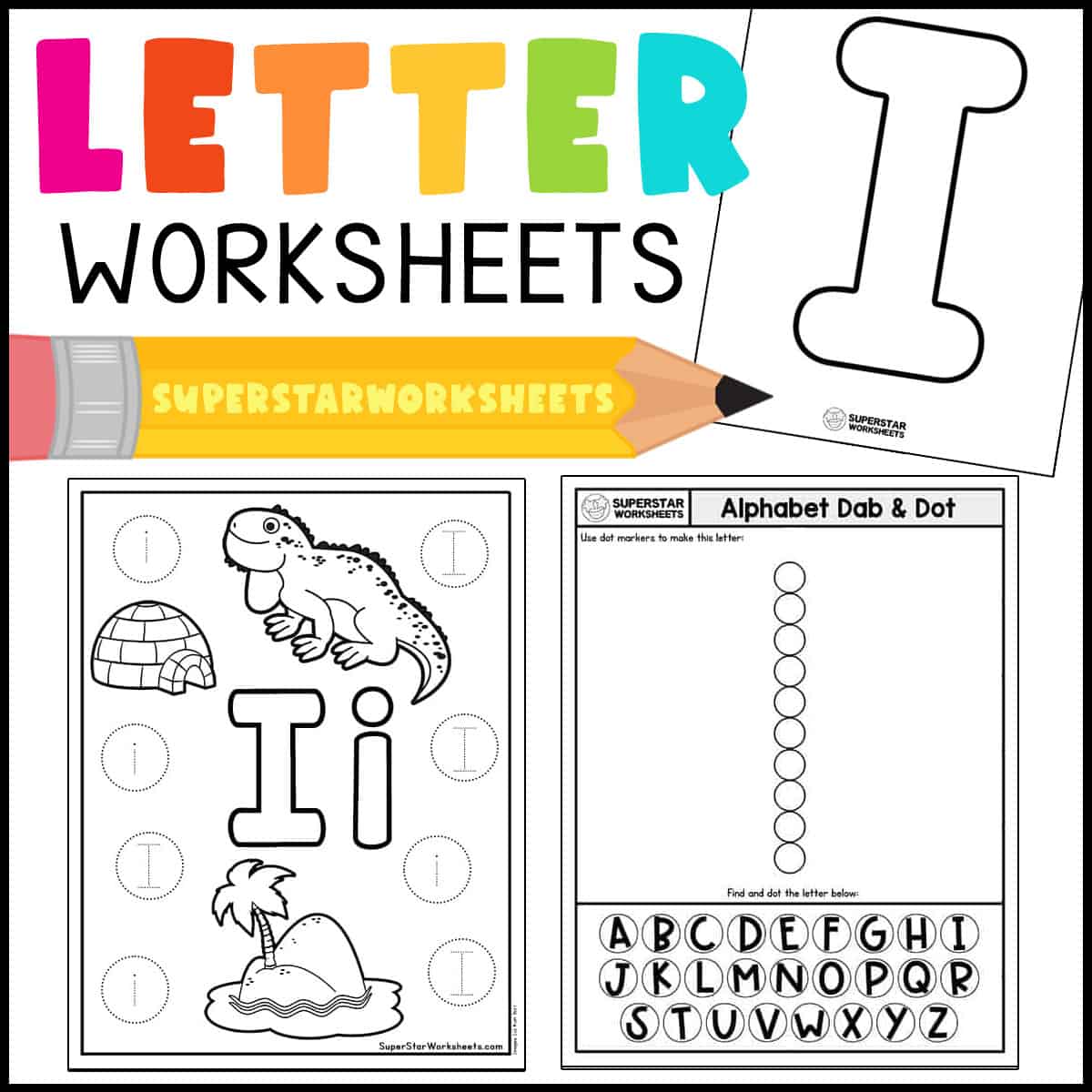 Letter I Worksheets Superstar Worksheets