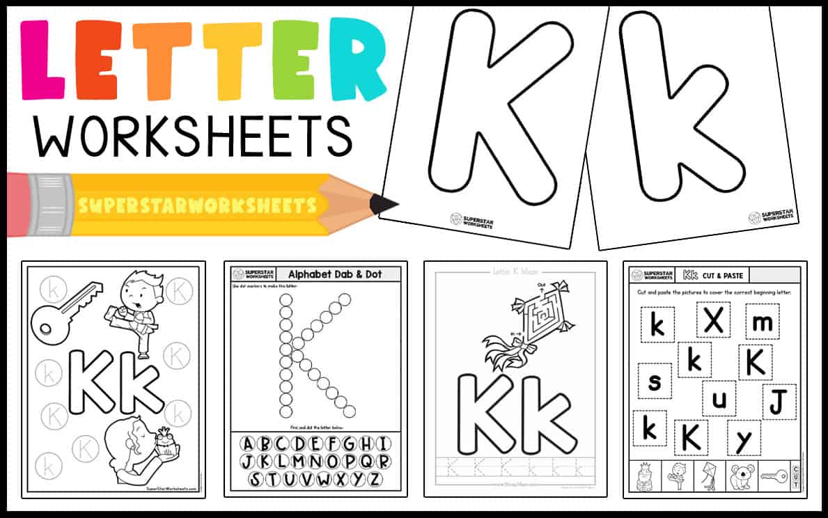letter k worksheets superstar worksheets