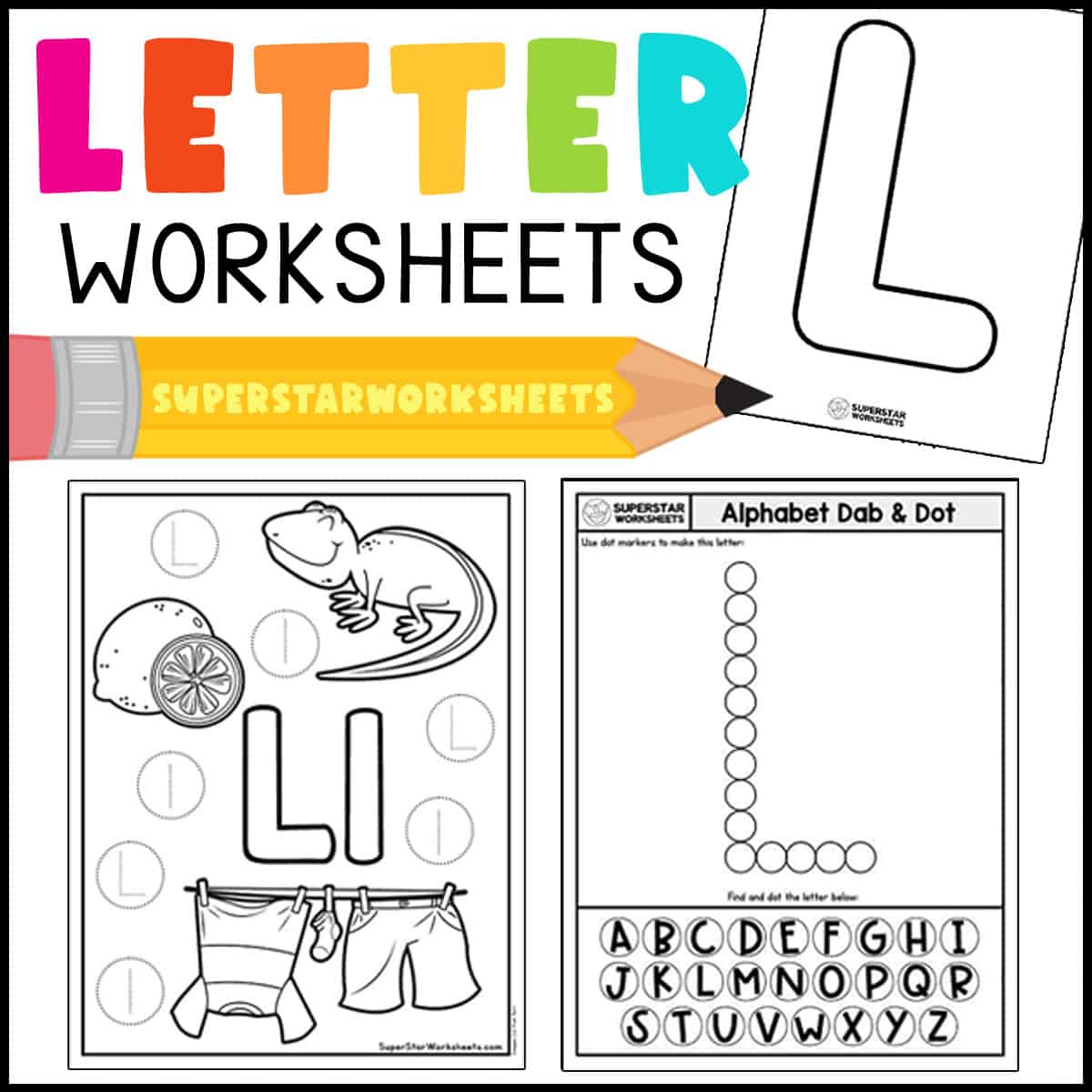 letter l tracing worksheet