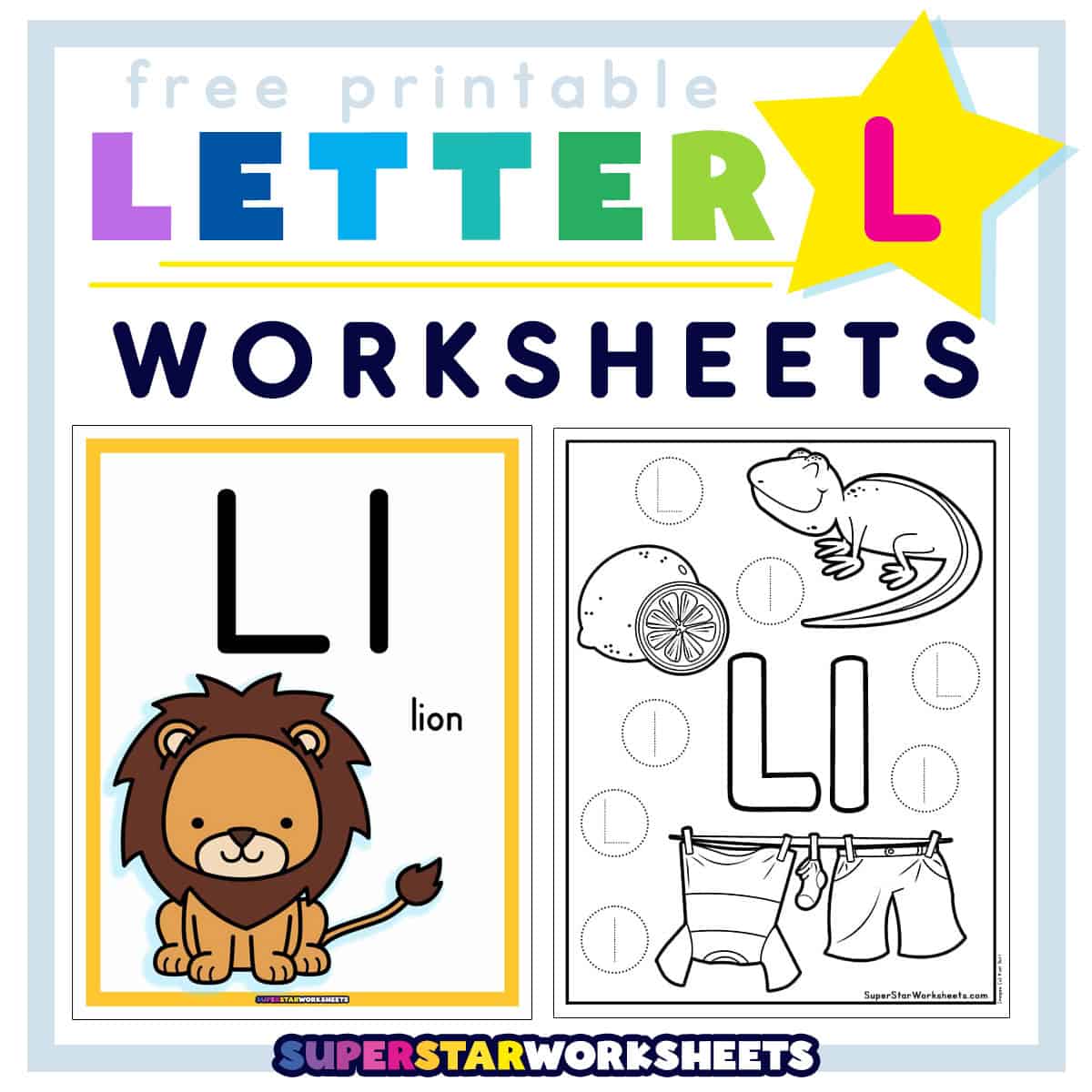 Letter L Worksheet - Superstar Worksheets